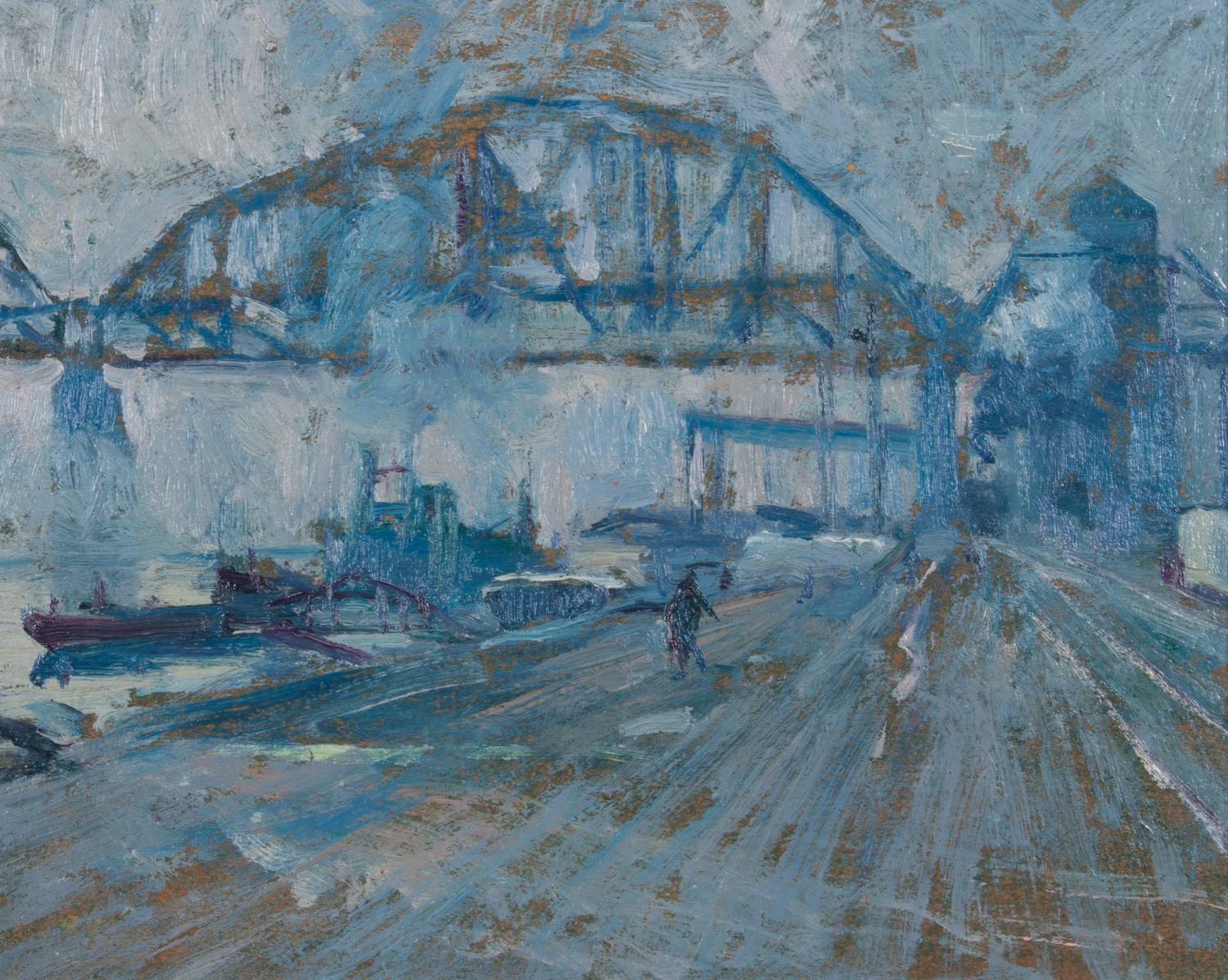 Thomas Barnett, (American, 1870-1929), Bridge Landscape