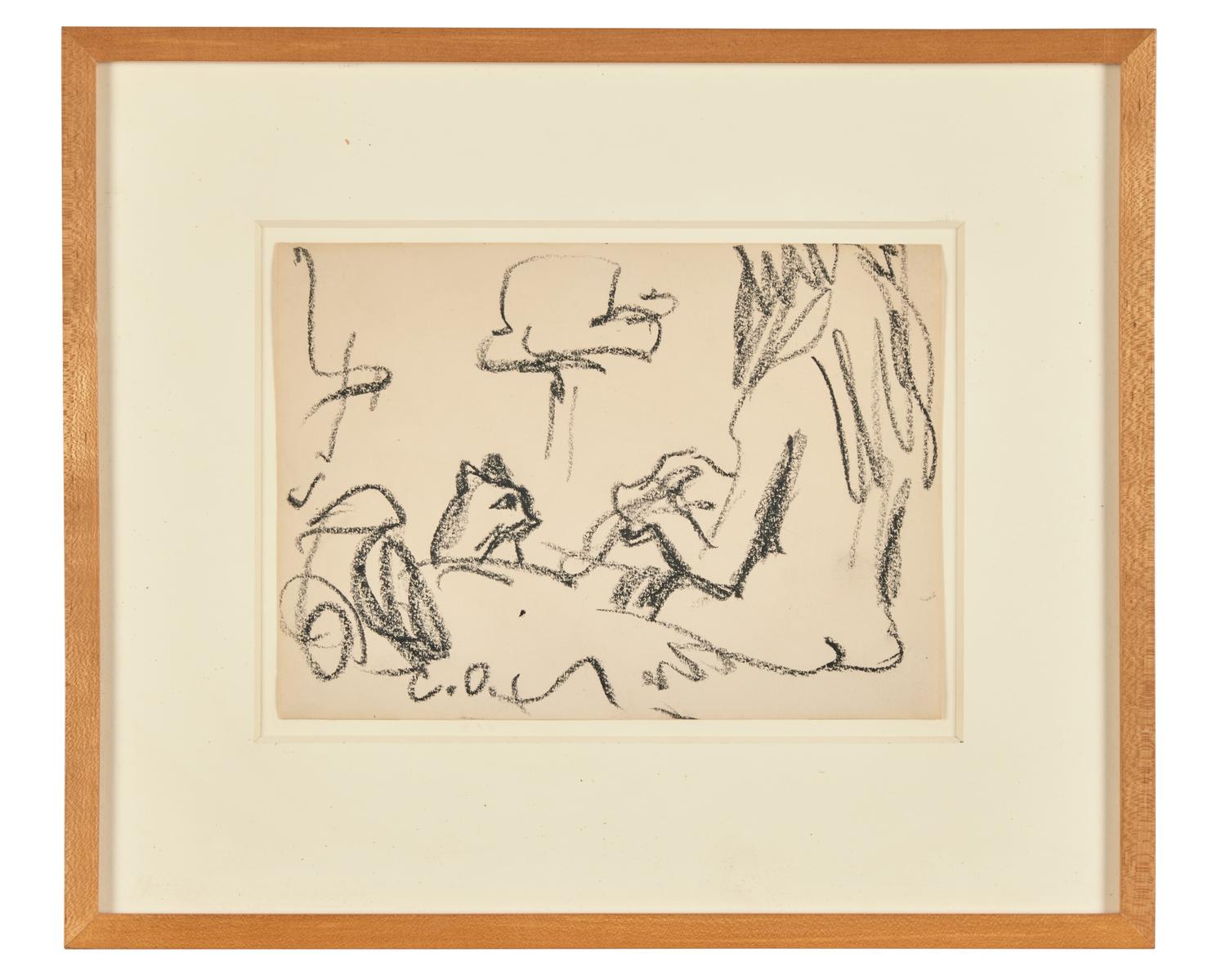 Nude with Cat