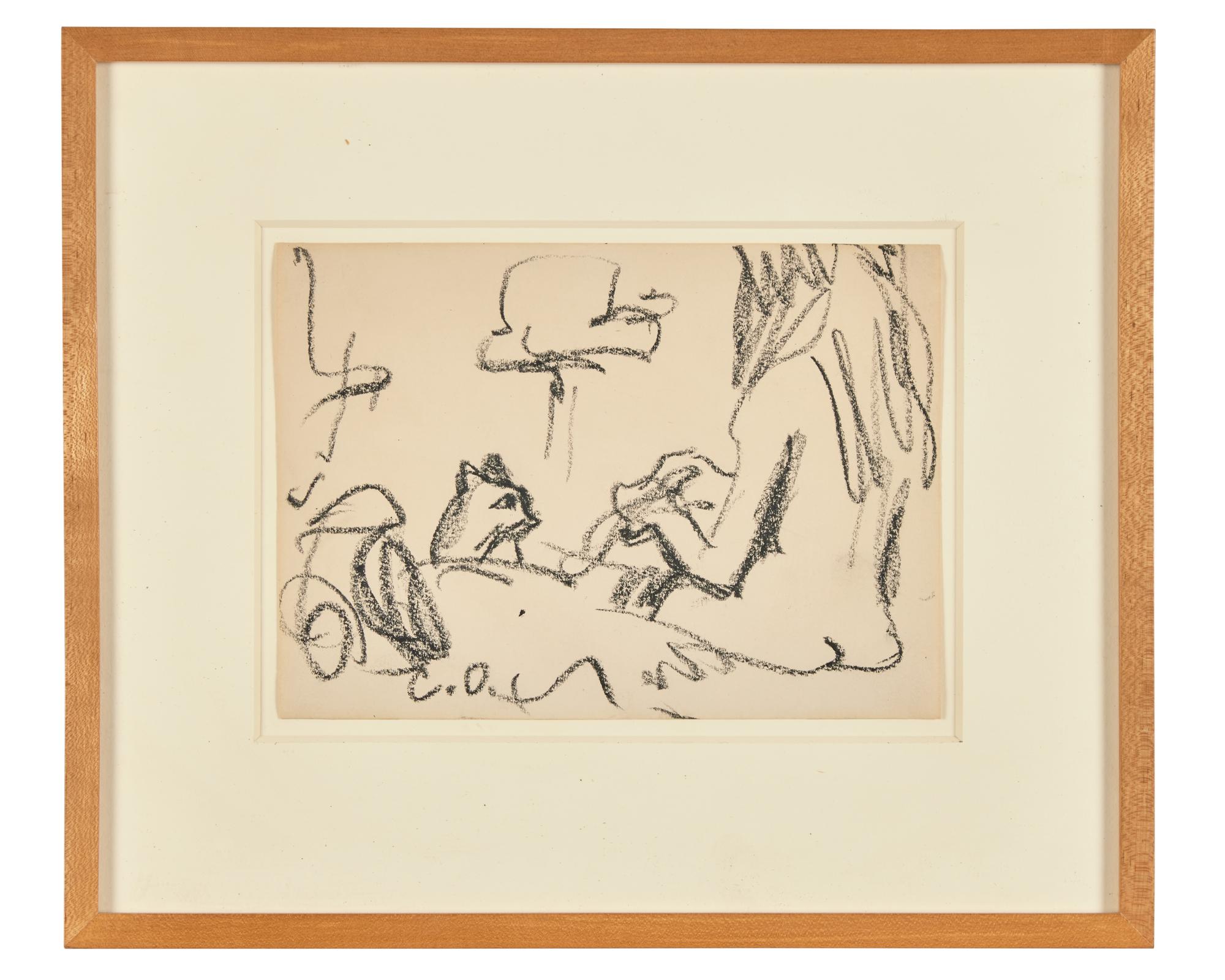 Nude with Cat