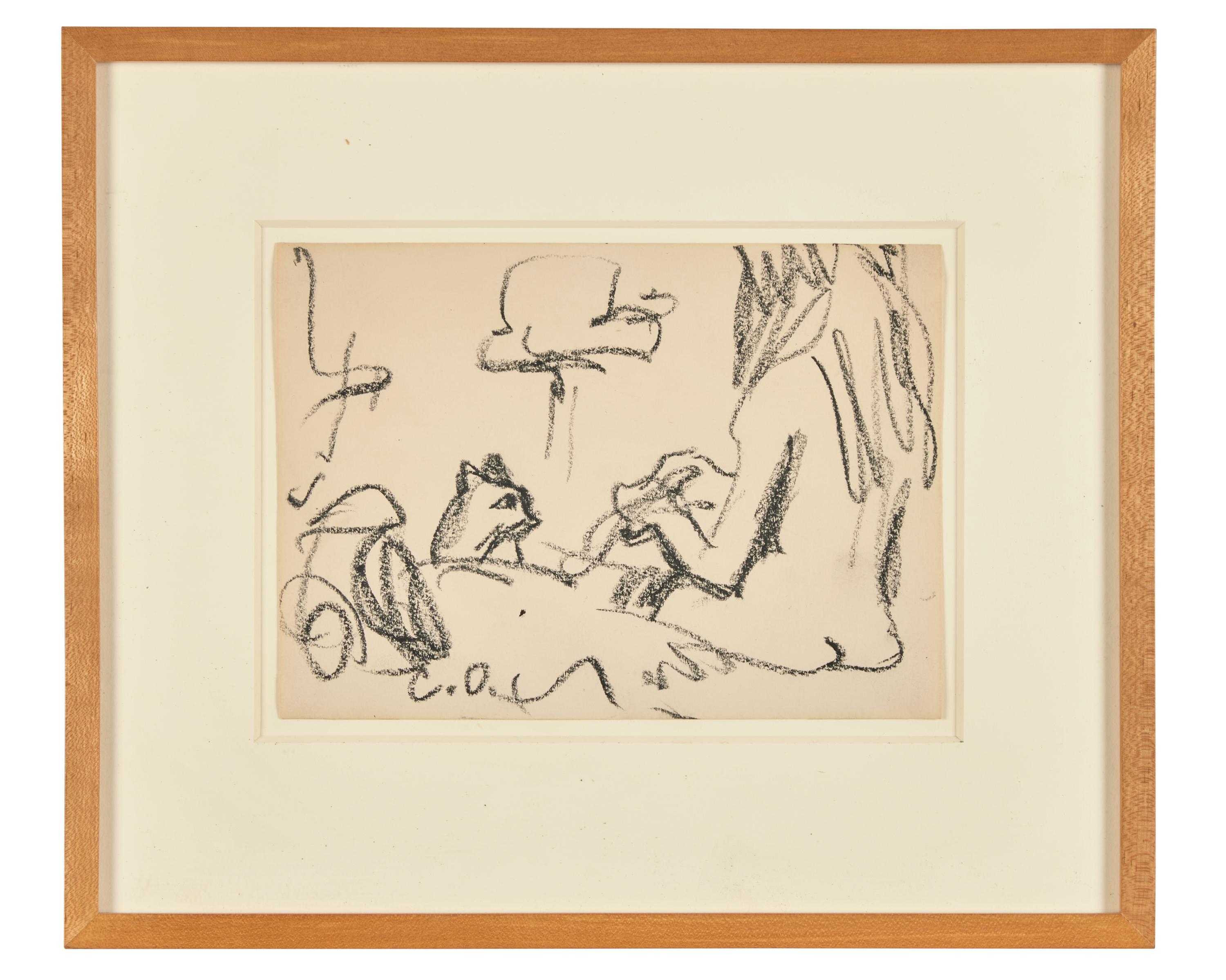 Nude with Cat