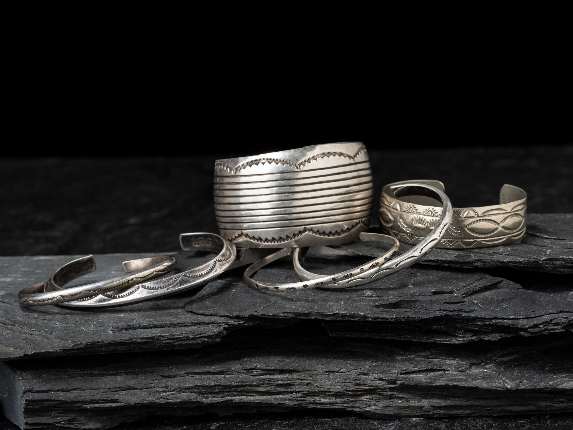 Navajo Silver Cuff Bracelets