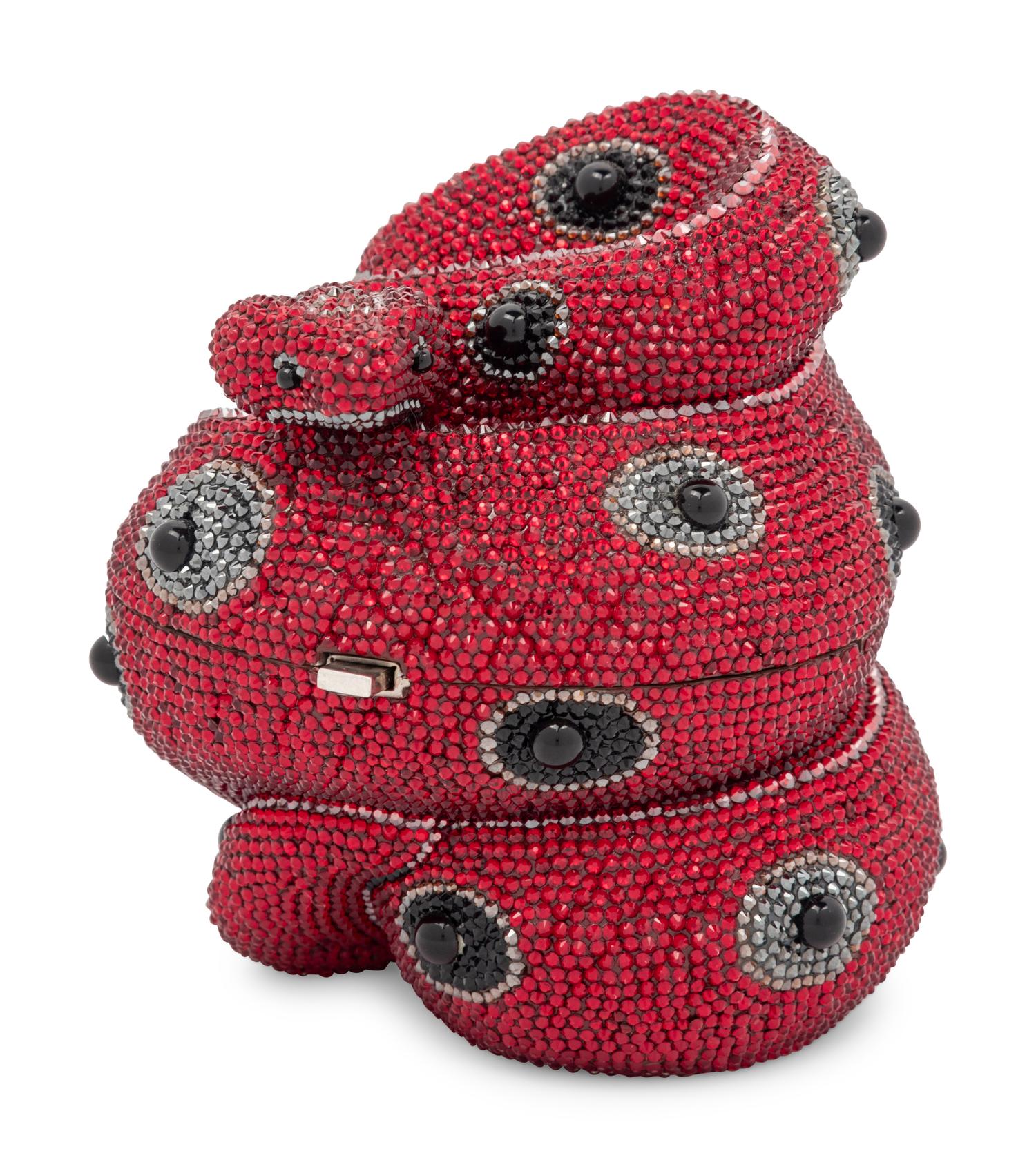 Judith Leiber Collector's Edition Red Snake Minaudière