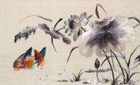 Two Chinese Embroidered Silk Articles