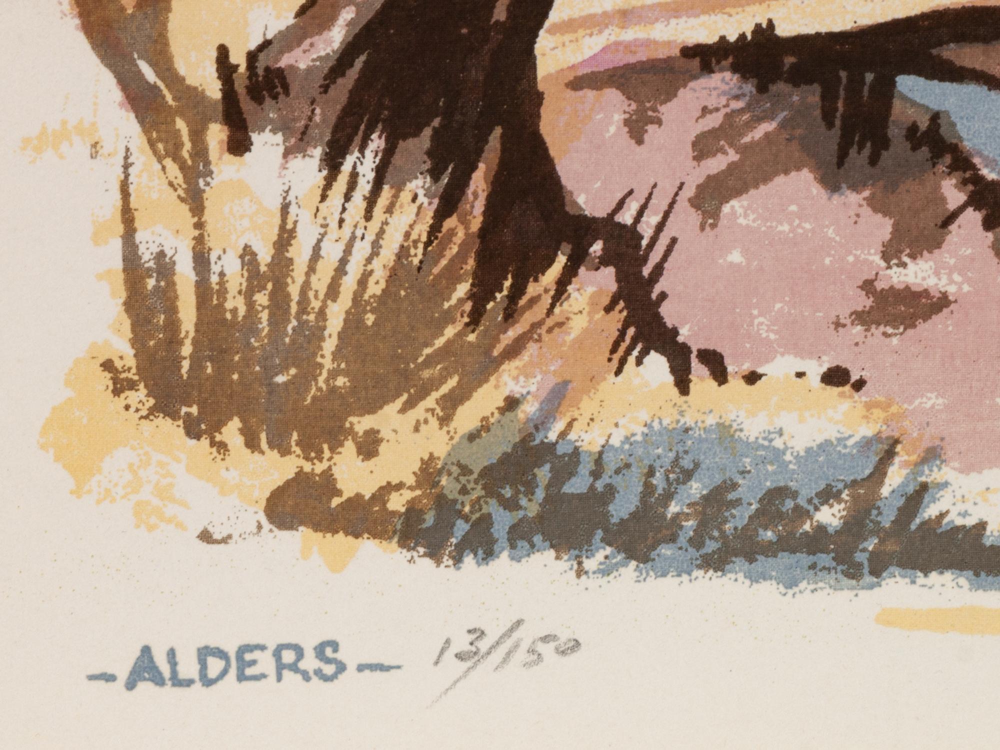 Five Works: Day Begins , edition 39/120; Cottonwood , edition 105/120; Rio Colorado , edition 75/120; Alders , edition 13/150; The Red Butte , edition 19/40