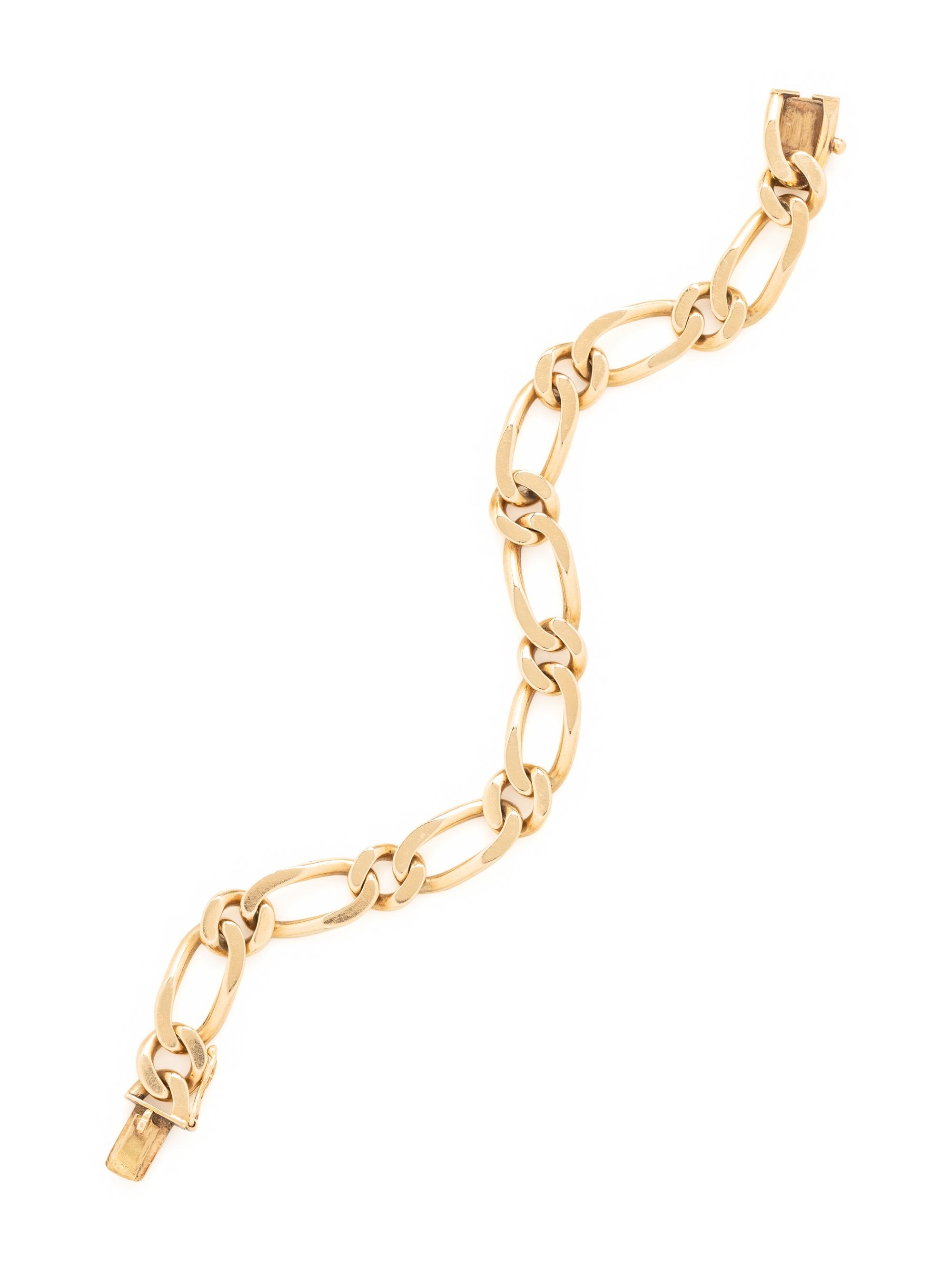 YELLOW GOLD LINK BRACELET