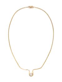YELLOW GOLD AND DIAMOND NECKLACE
