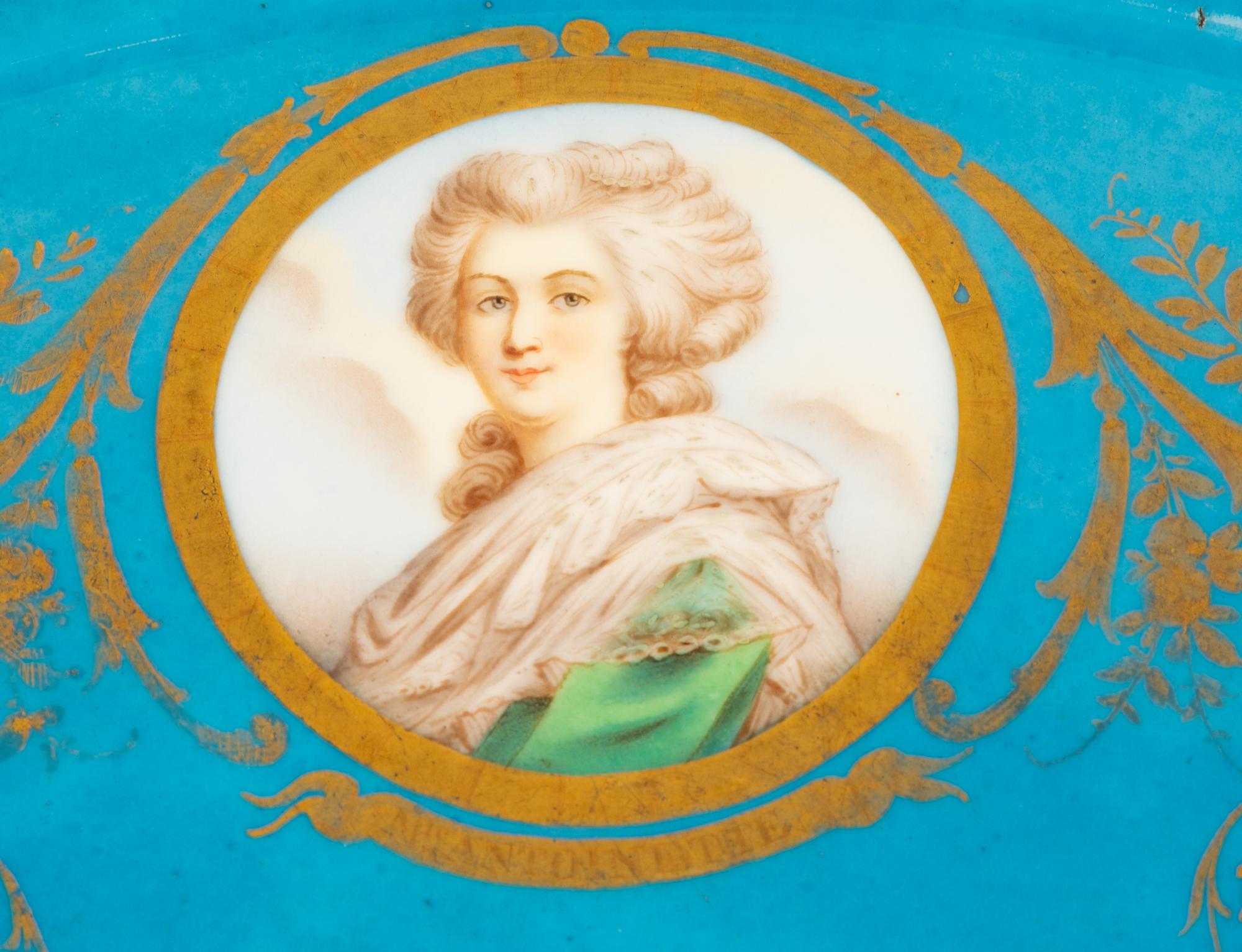 A Sevres Style Porcelain Charger with Louis XVI and His Courtiers — LATE 19TH CENTURY