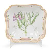 A Royal Copenhagen Flora Danica Porcelain Square Serving Bowl