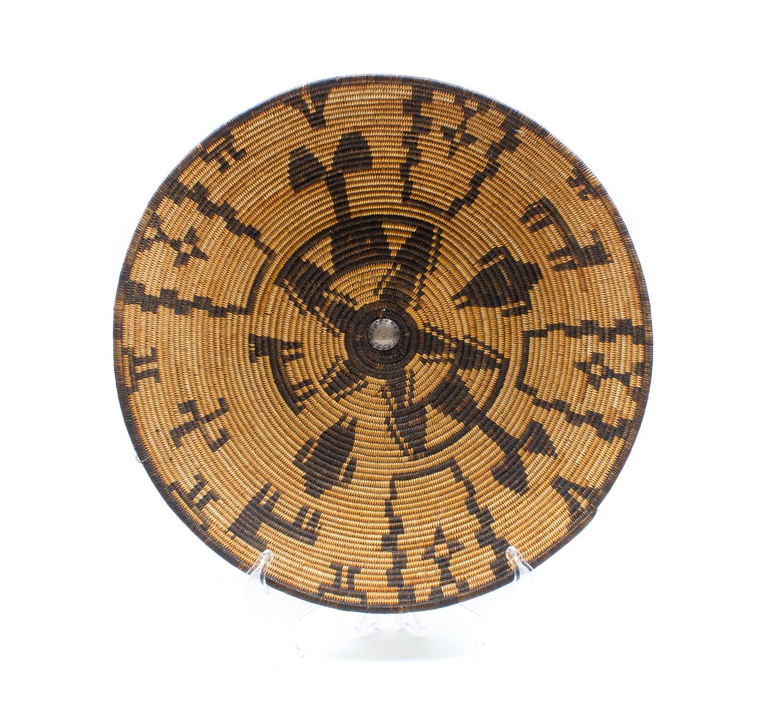 An Apache Basket Tray Height 2 7/8 x 13 1/4 inches.