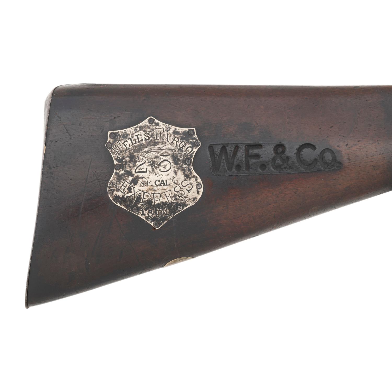 William Moore & Co. Side Lever Coach Gun with Decorative Wells Fargo Markings