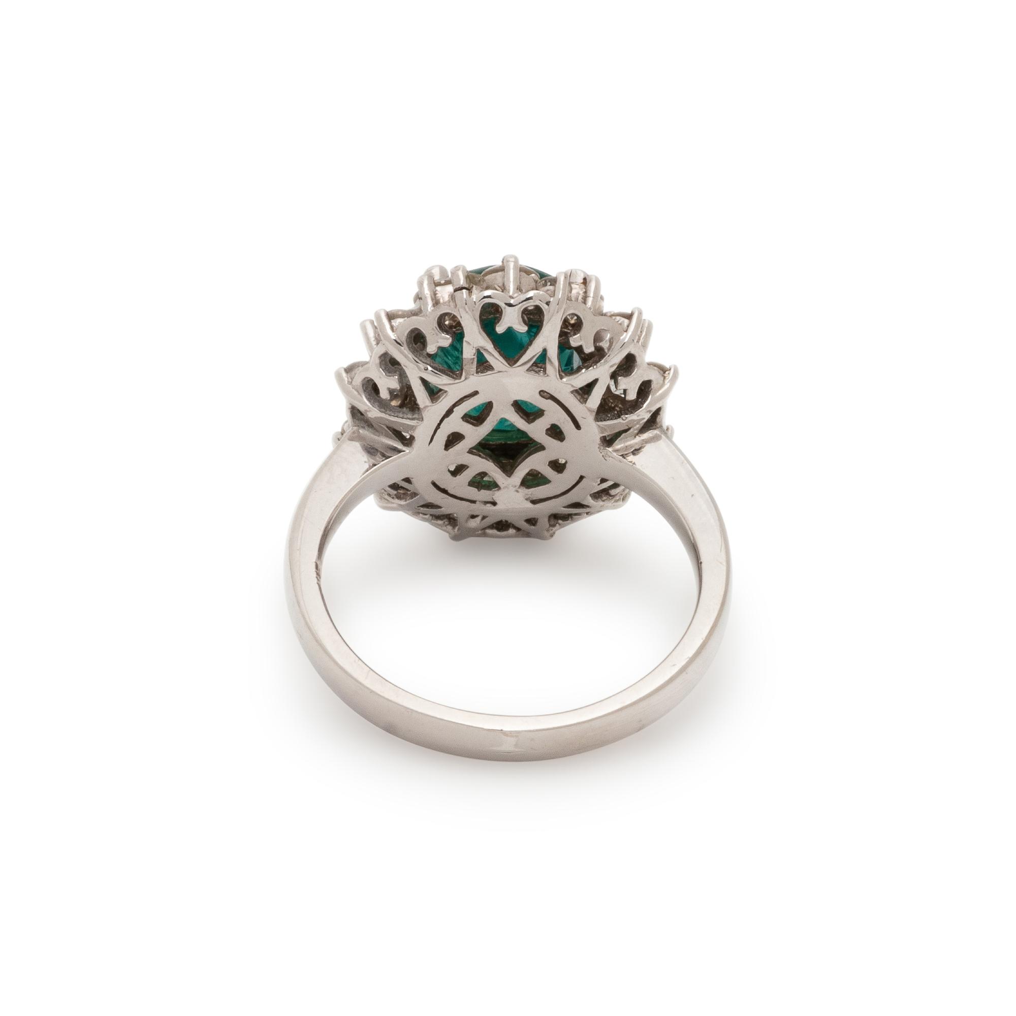 EMERALD AND DIAMOND RING