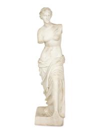 A Carved Marble Sculpture of Venus de Milo after the Antique by Alexandros of Antioch