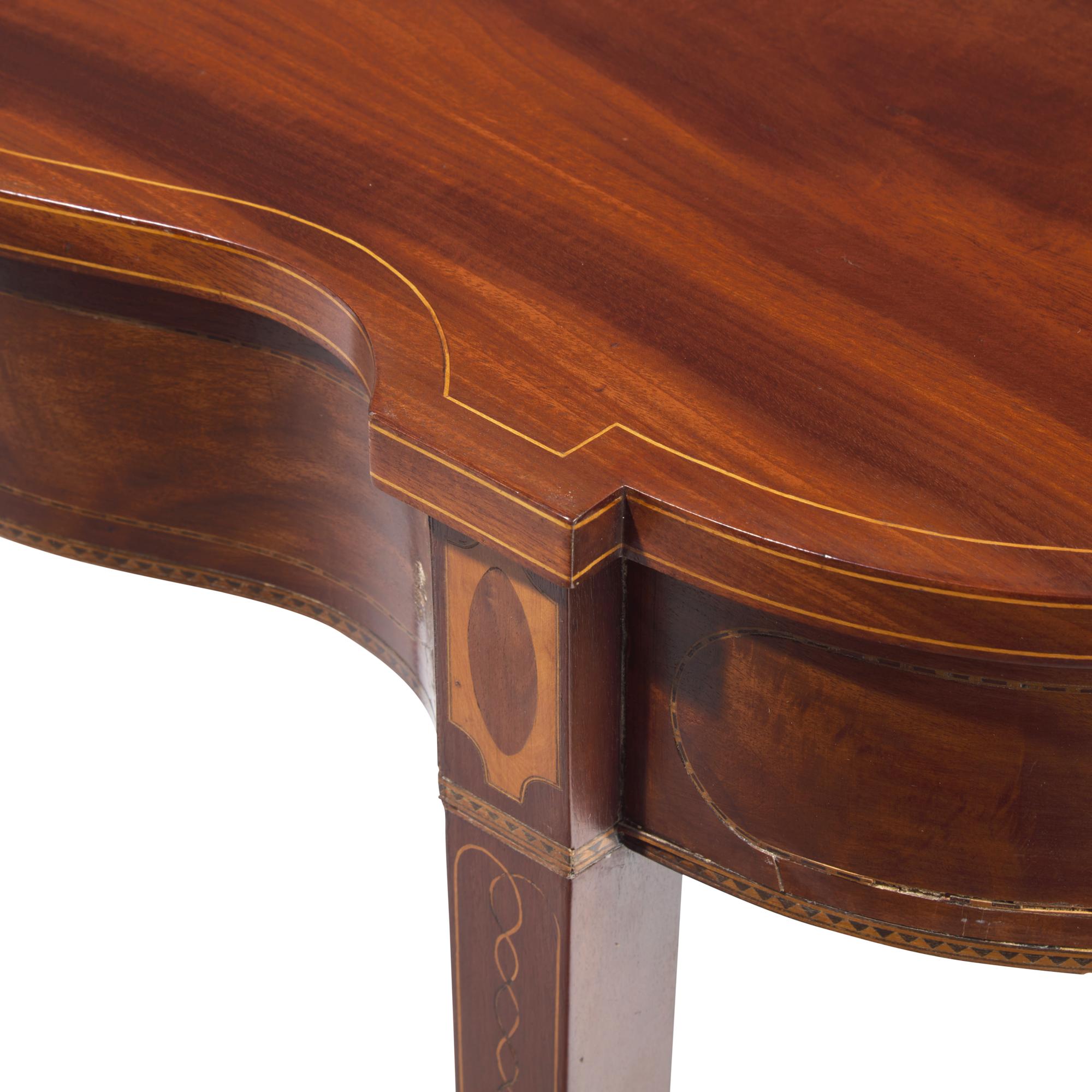 A Federal Inlaid Mahogany Card Table