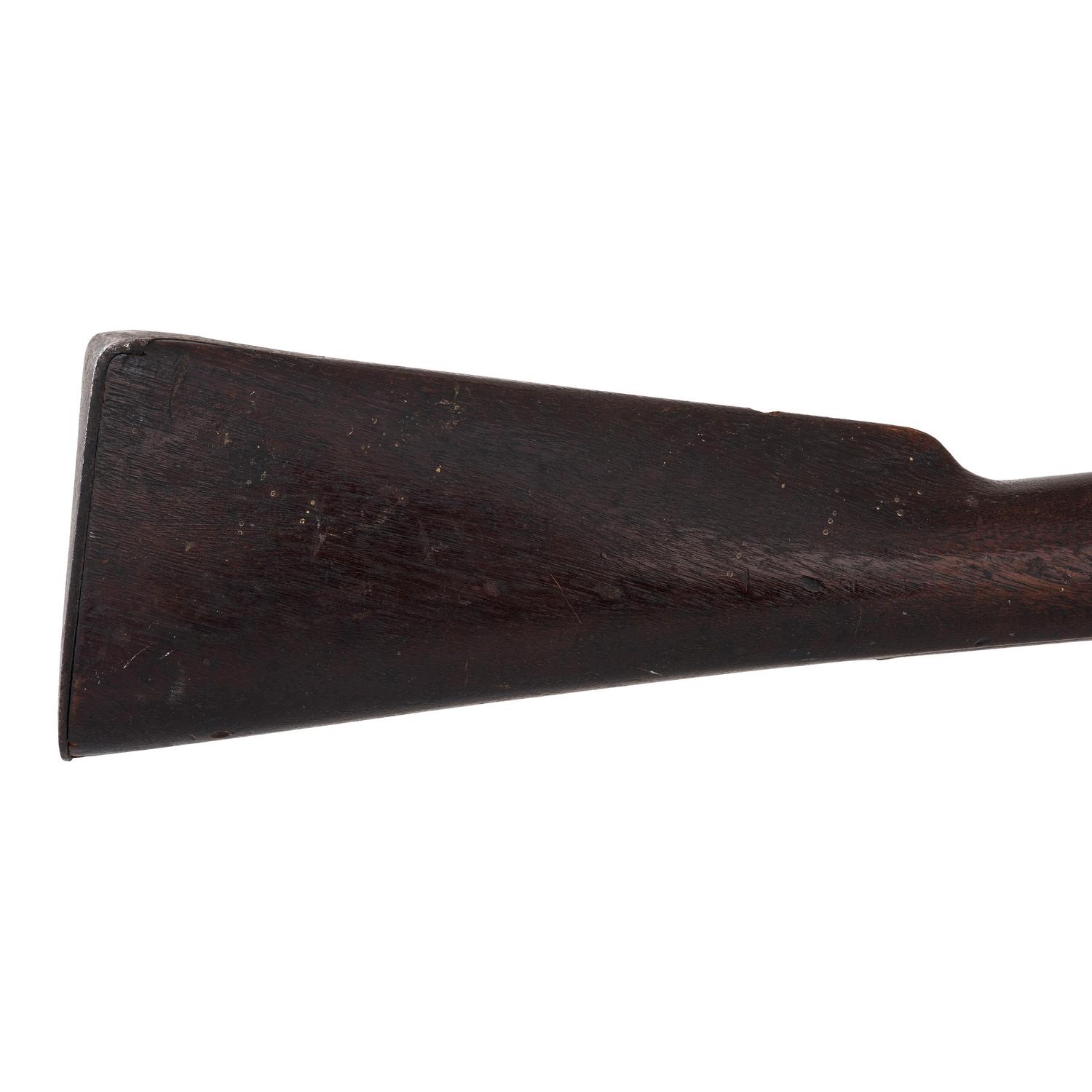 Heavy Barreled Leman Percussion Full Stock Plains Rifle