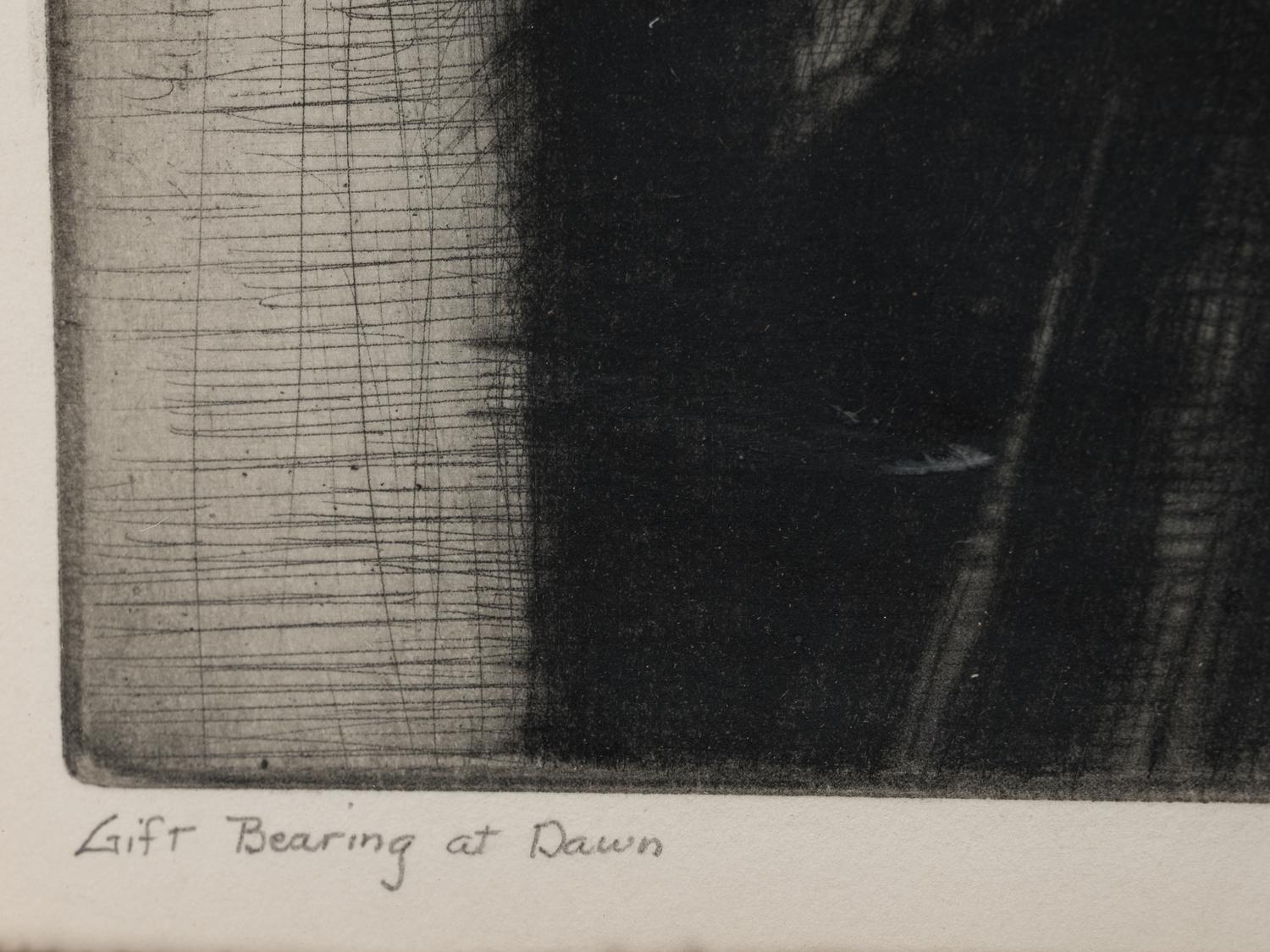 A group of three prints ( Corn Husking - Taos Pueblo; Saint's Day Processional; Gift Bearing at Dawn)