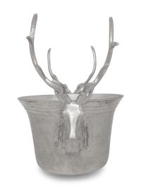 Three Stag-Theme Cast Metal Bottle Coolers