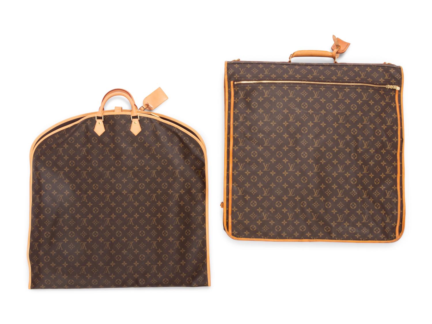 Two Louis Vuitton Garment Bags, 1970-1980s