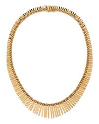 A 14 Karat Yellow Gold Fringe Necklace, UnoAErre, 25.95 dwts.