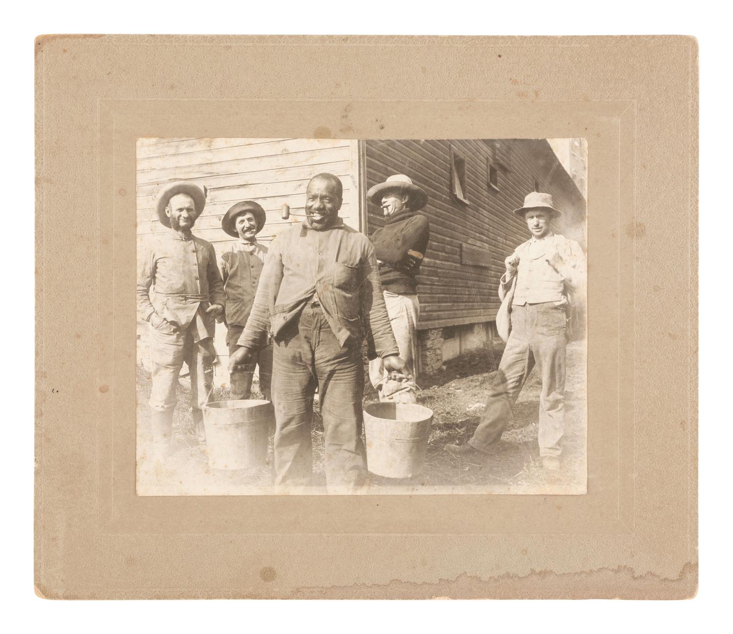 [EARLY PHOTOGRAPHY]. 8 photographs of African American male and female subjects.
