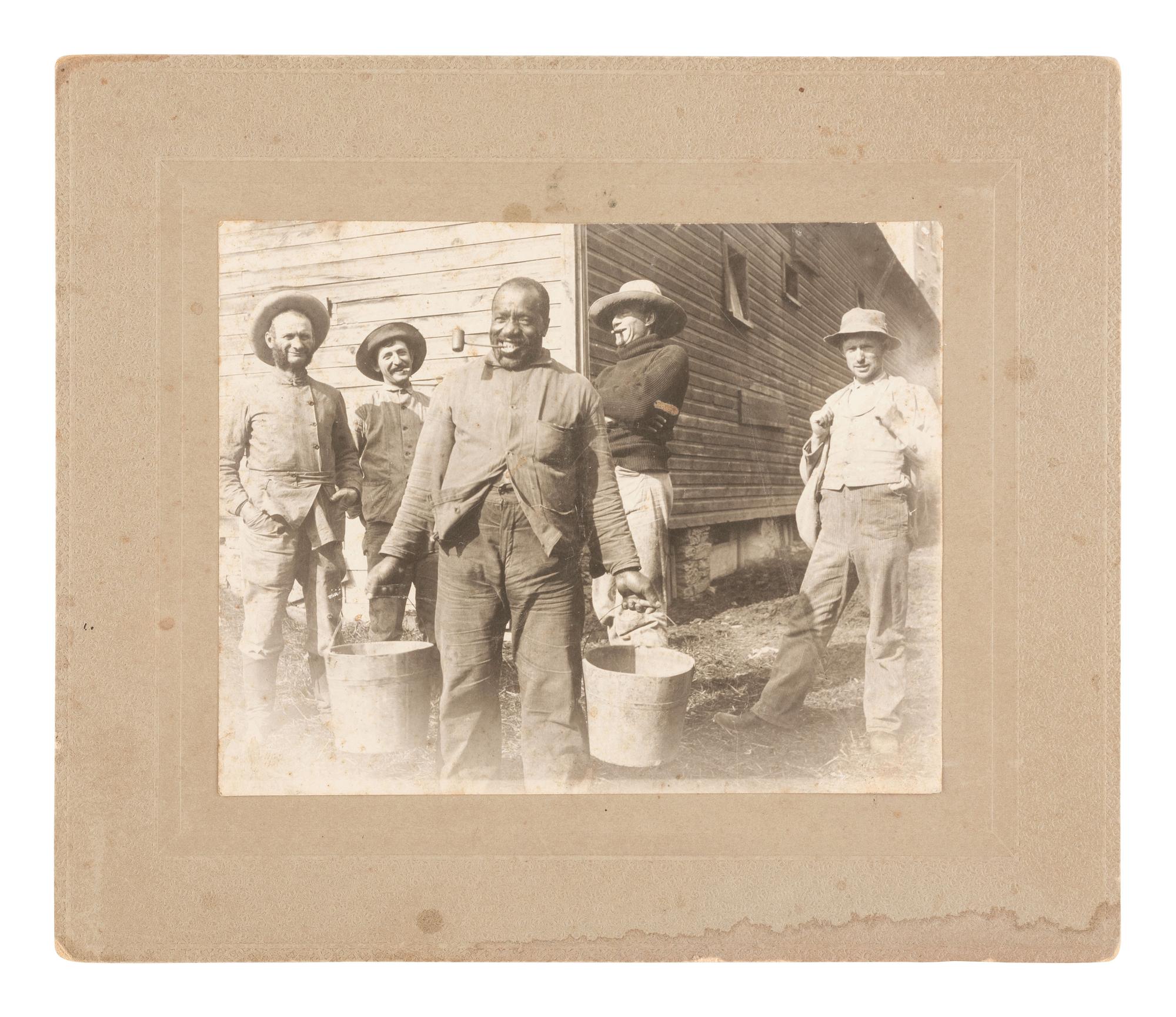 [EARLY PHOTOGRAPHY]. 8 photographs of African American male and female subjects.