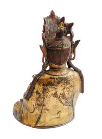 A Chinese Bronze Figure Height 10 inches.