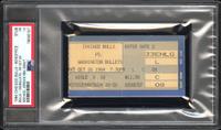 An October 26, 1984 Chicago Bulls vs. Washington Bullets Michael Jordan NBA Debut Ticket Stub / Chicago Stadium Box Office Example (PSA 1.5)