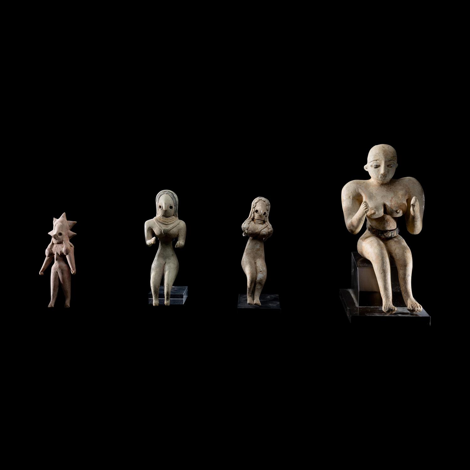 Four Indus Valley Terracotta Female Figures