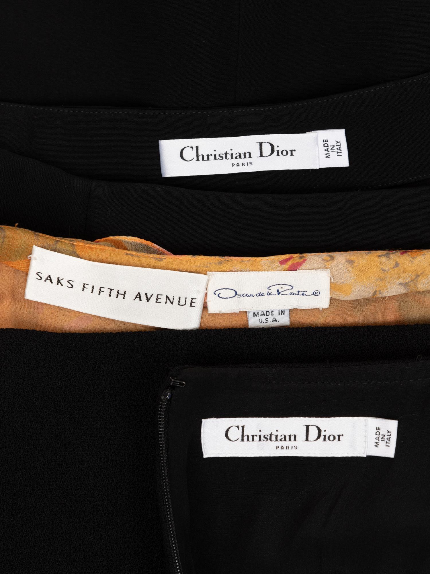Three Designer Skirts: Two Dior, One Oscar de la Renta, 2010-20s