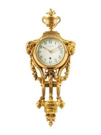 A Louis XVI Style Gilt Bronze Cartel Clock by E.F. Caldwell & Co.