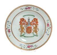 A Chinese Export Soup Plate Diameter 9 inches. — MID-18TH CENTURY