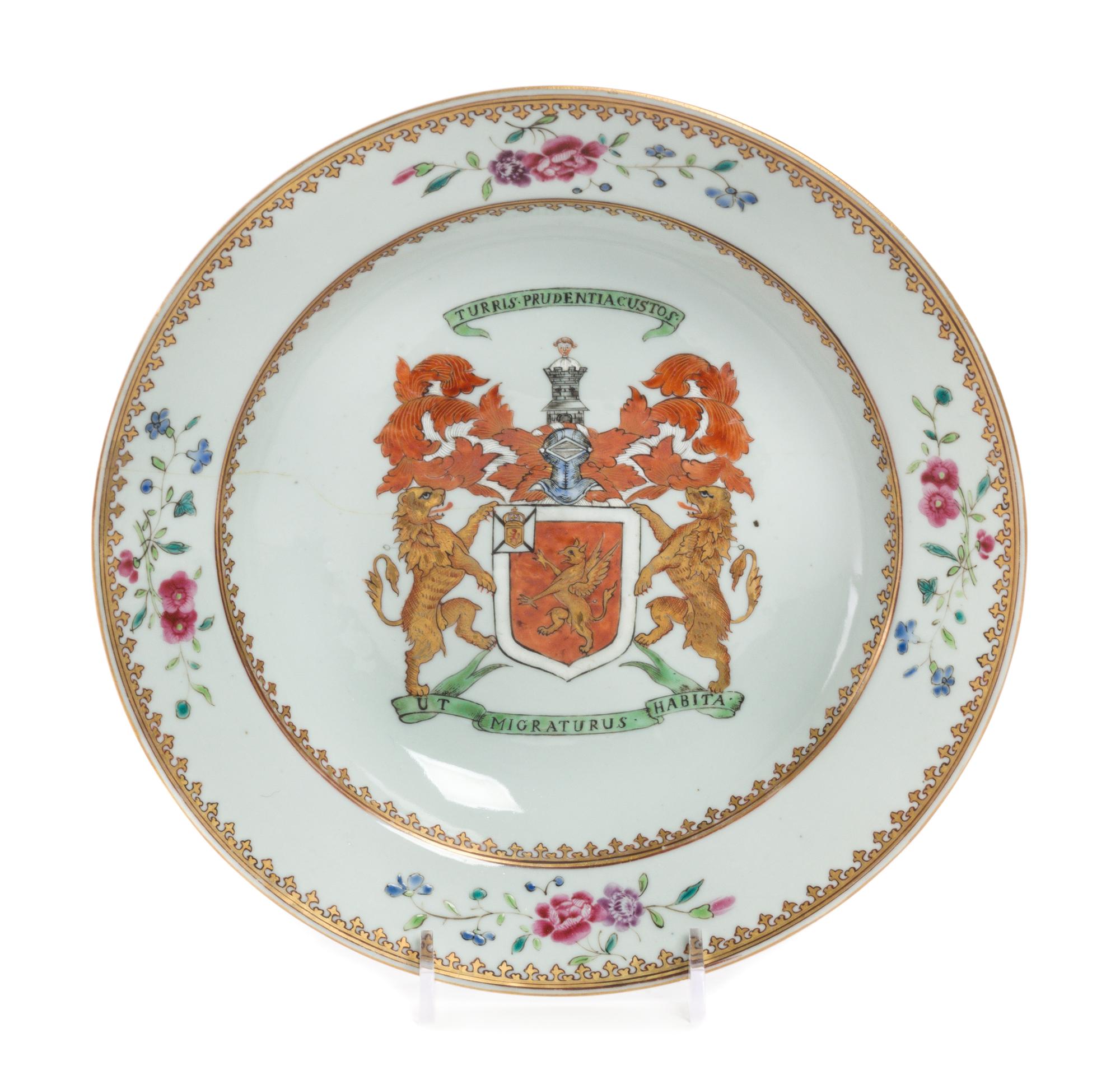 A Chinese Export Soup Plate Diameter 9 inches. — MID-18TH CENTURY