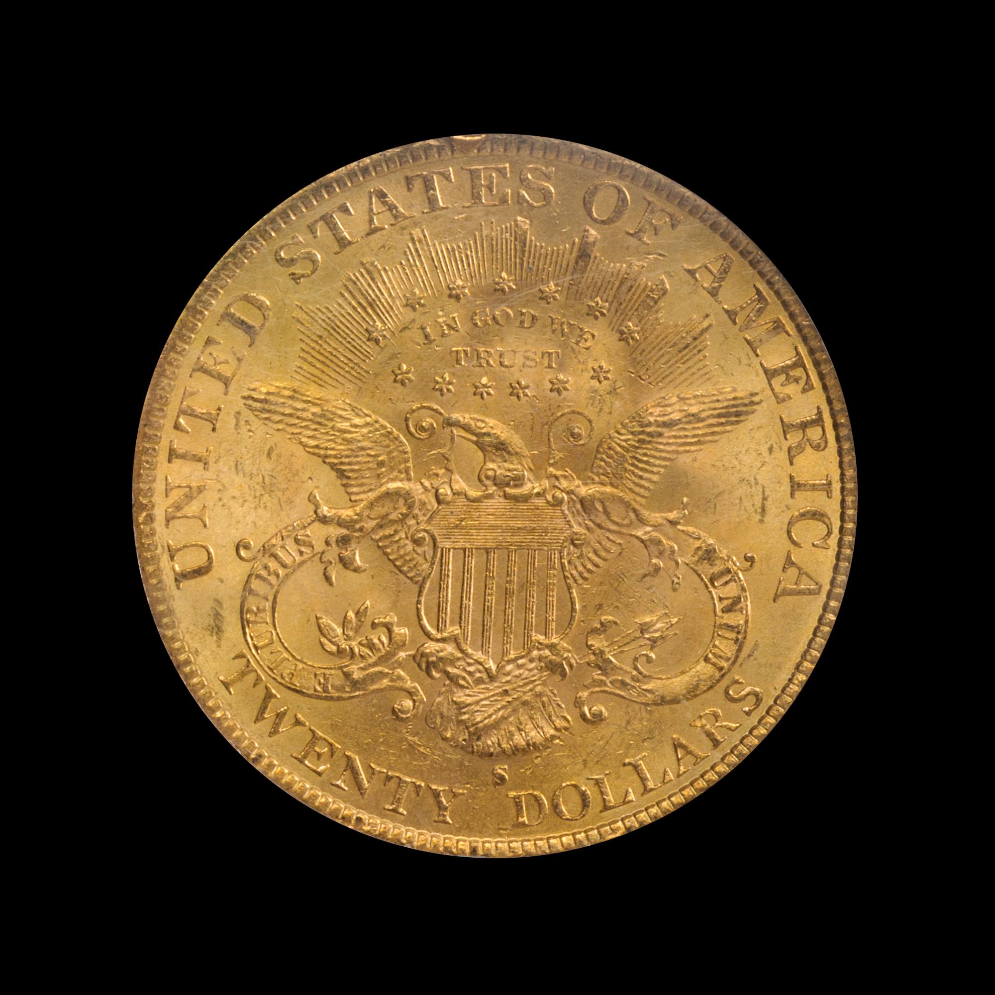 A United States 1894-S Liberty Head $20 Gold Coin
