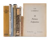 CUMMINGS, e.e. (1894-1962). A group of 8 FIRST EDITIONS, FEW SIGNED, including: