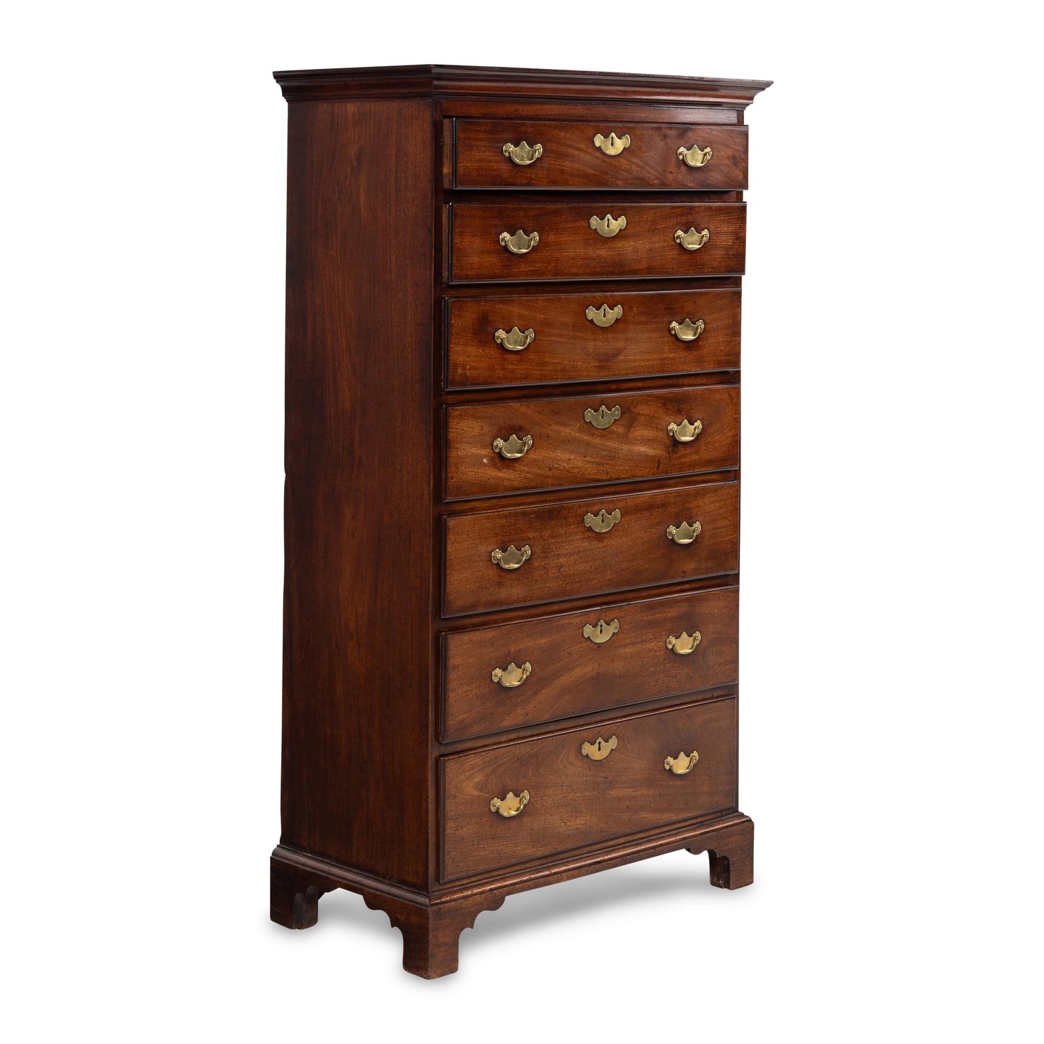 An Irish George III Mahogany Chest of Drawers