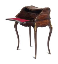 A Louis XV Style Marquetry Bureau En Pente