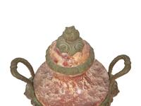 A Pair of English Rouge Marble and Bronze Mounted Urns — EARLY 20TH CENTURY
