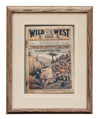 Three Framed Vintage Western Magazine Covers