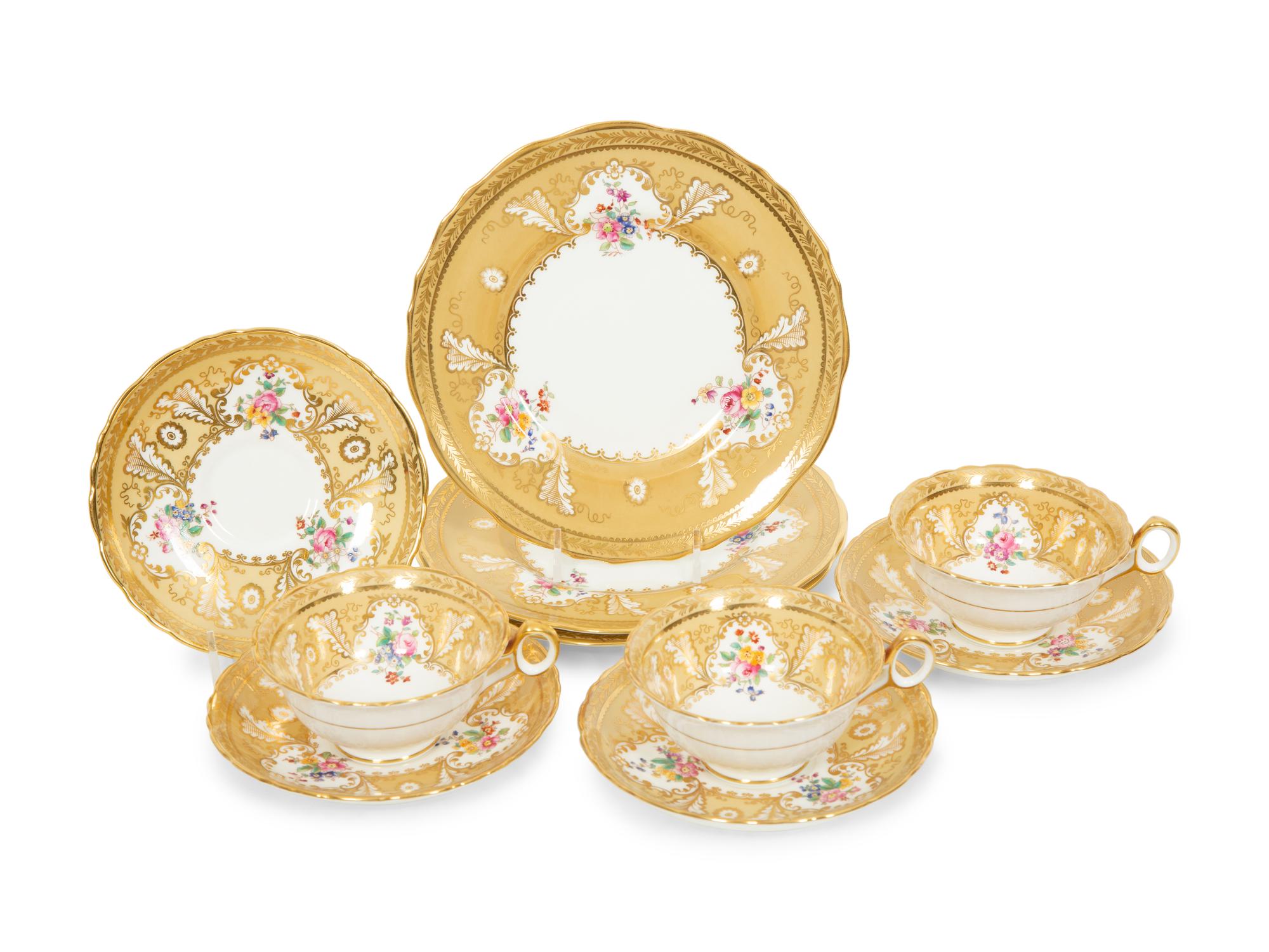 A Royal Cauldron Porcelain Dessert Service