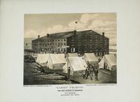 [CIVIL WAR]. A group of 3 lithographs featuring Civil War subject matter, incl. the Battle of Bull Run, soldiers standing before the monument memorializing those that fell at Bull Run, and a view of Libby Prison.