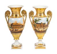A Pair of Paris Porcelain Vases