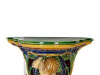 Two Majolica Putti Wall Brackets — 19th Century