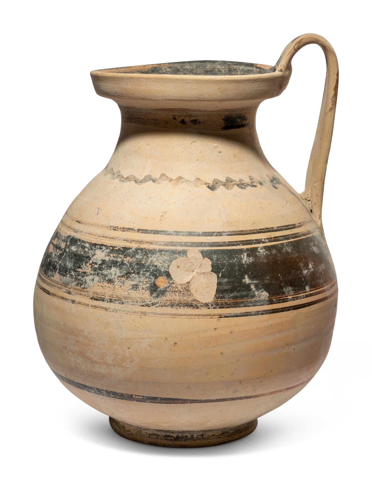 A South Italian Bichrome-Ware Jug
