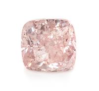 A 1.01 Carat Cushion Cut Fancy Purple Pink Diamond,