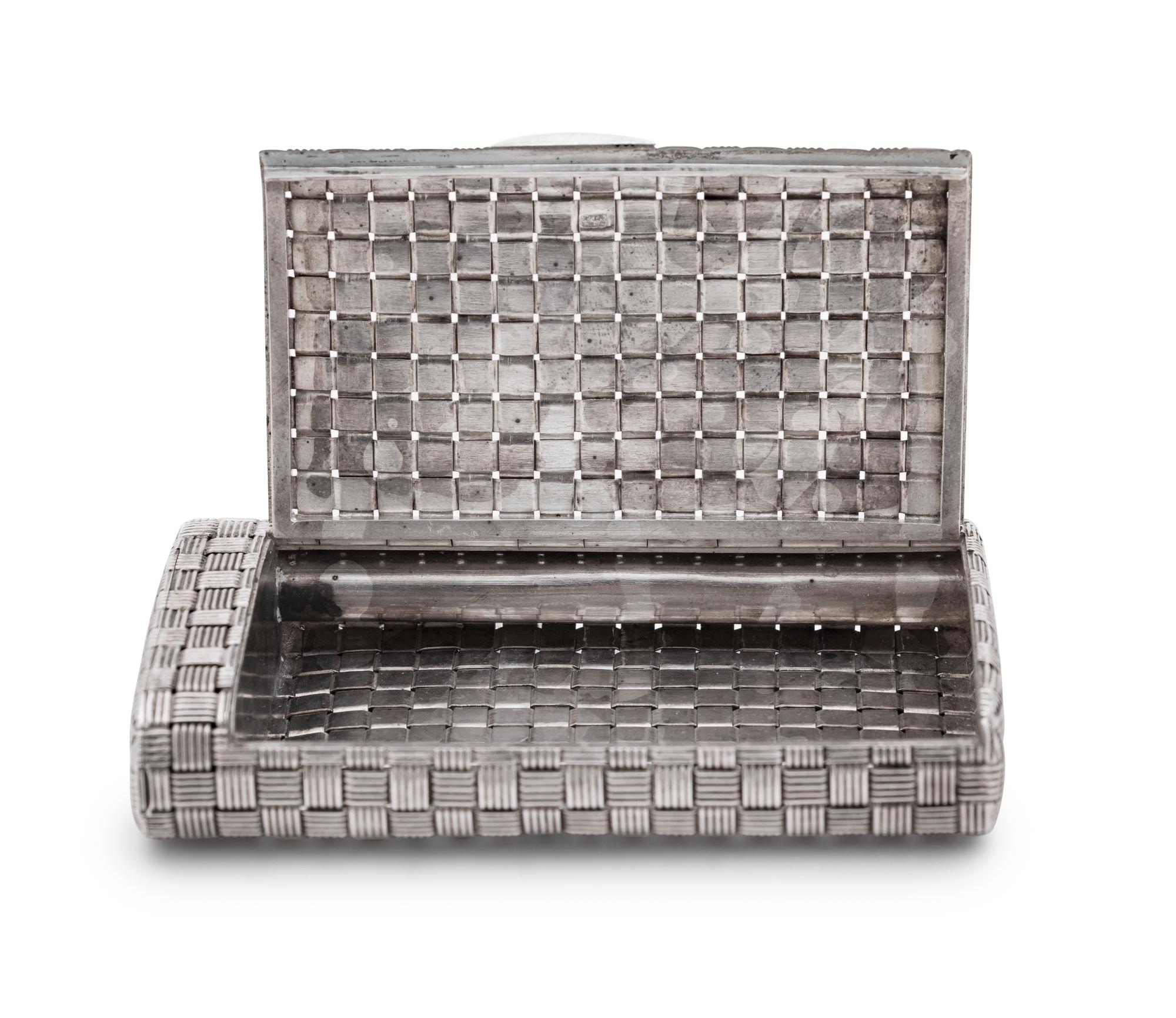A Russian Silver Cigarette Case