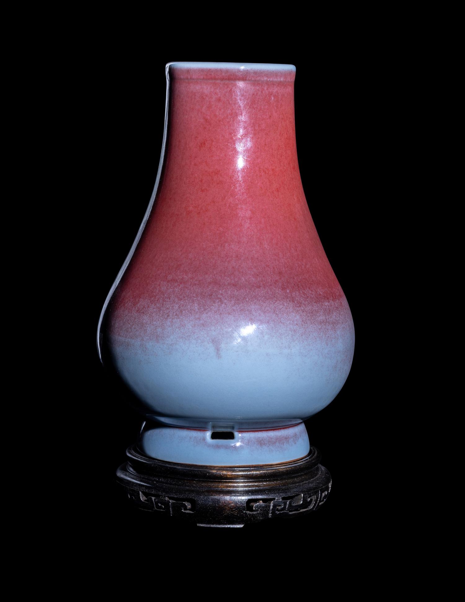 A Chinese Flambé​ Glazed Porcelain Hu Vase