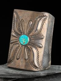 Navajo Silver and Turquoise Ketoh