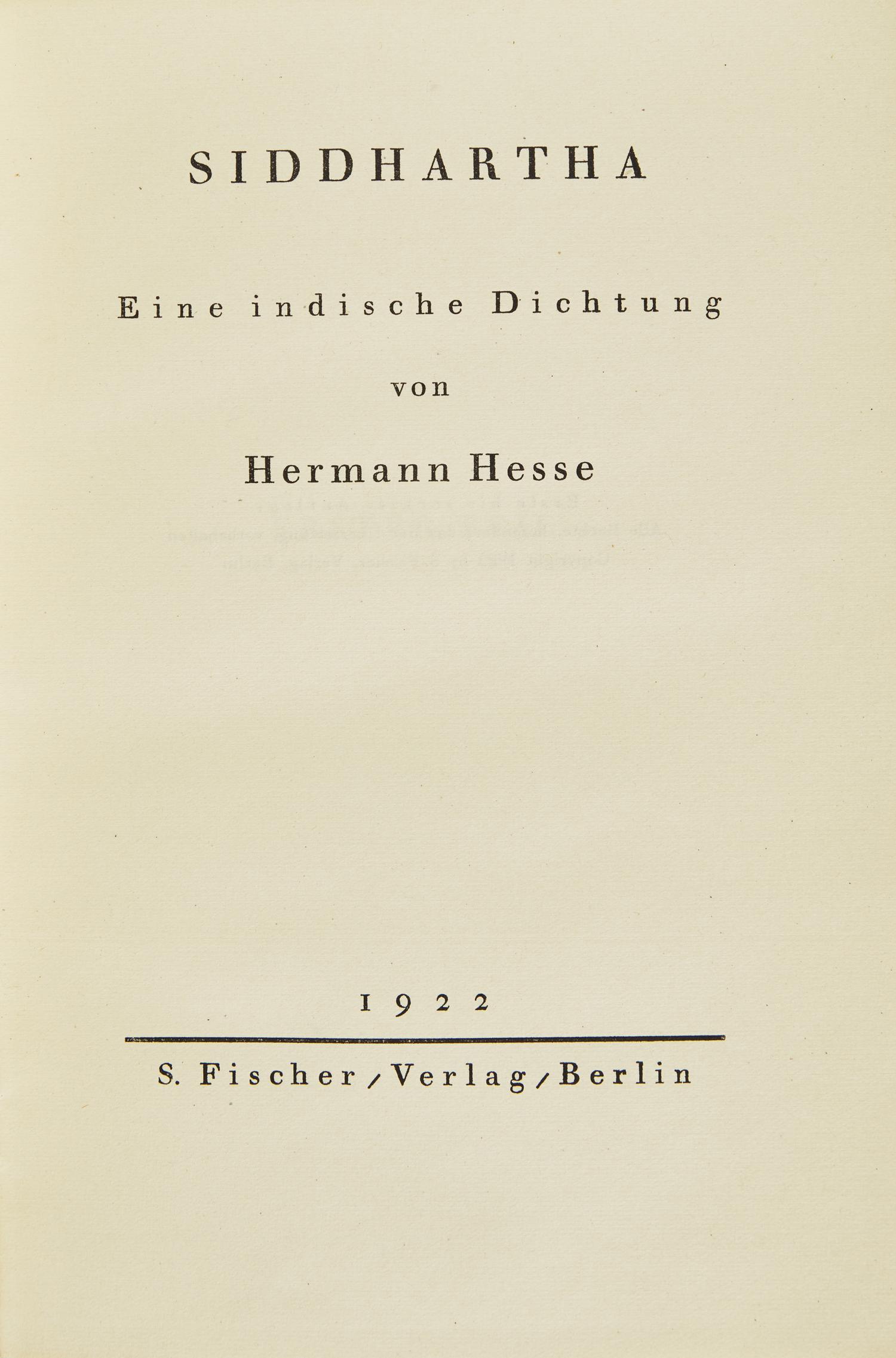 [Literature] Hesse, Hermann. Siddhartha