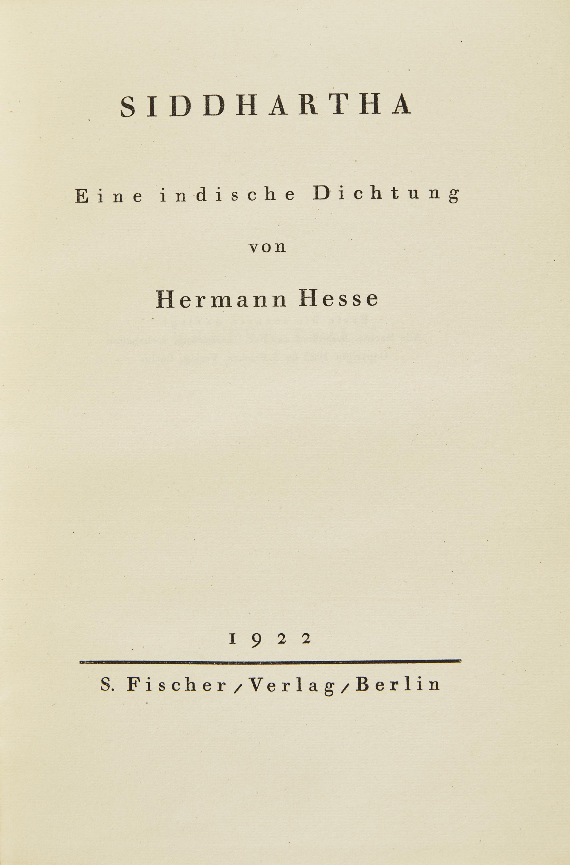 [Literature] Hesse, Hermann. Siddhartha