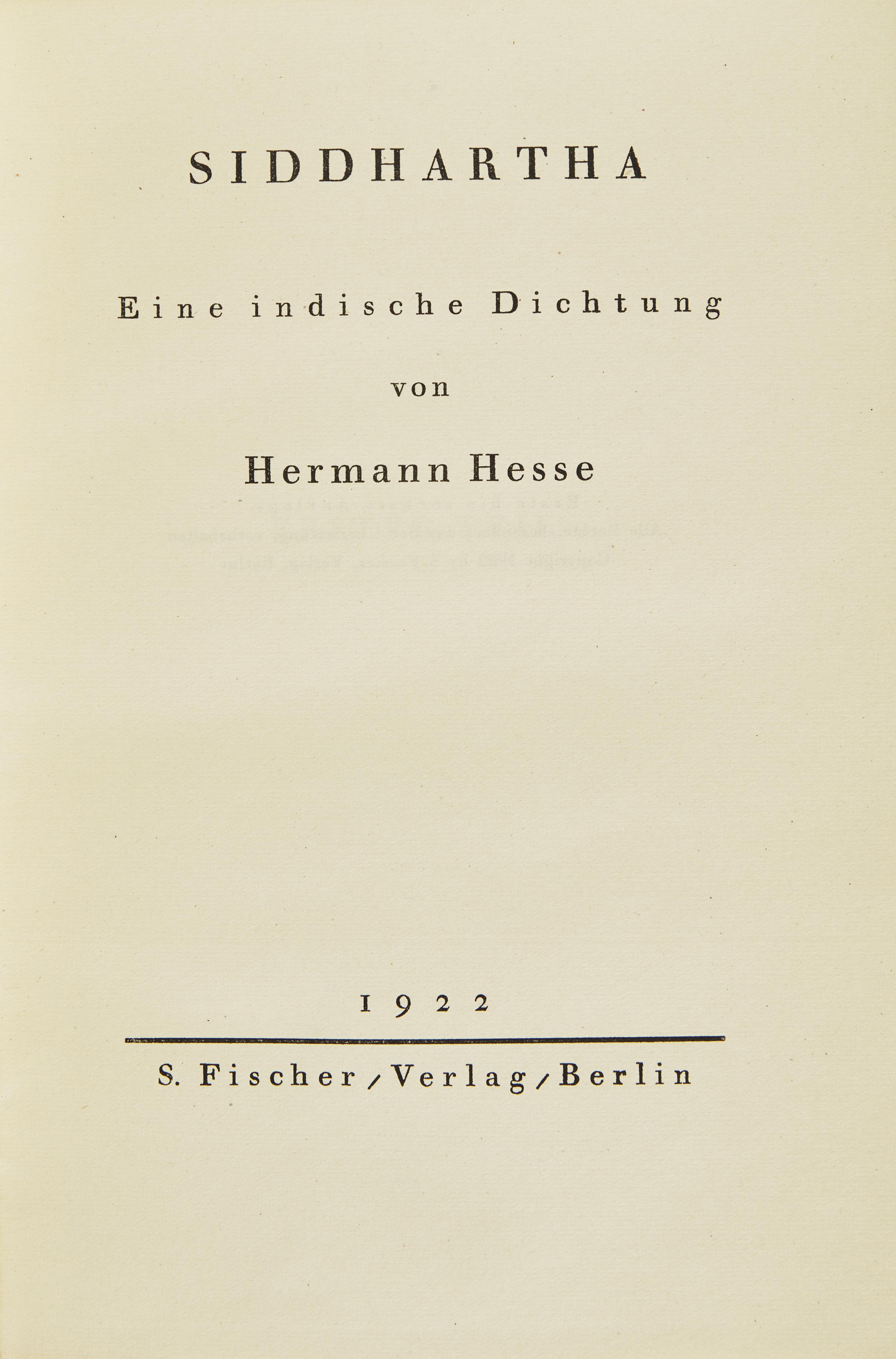 [Literature] Hesse, Hermann. Siddhartha