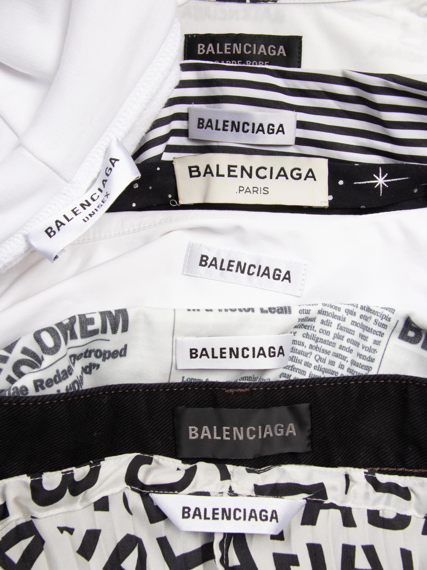 BALENCIAGA, SIX TOPS & TWO SKIRTS